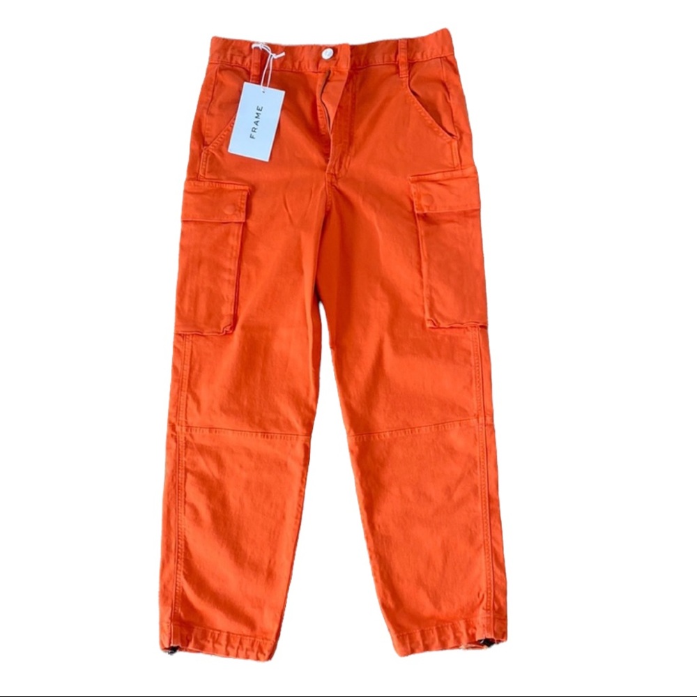 NWT Frame Tangerine Cargo Pants